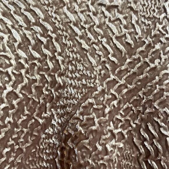 Selene Womens Medium Vintage Gold Textured Scoop Neck Blouse Top Glam Party - Picture 4 of 7